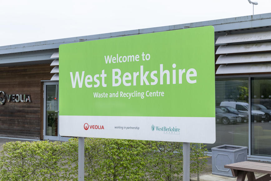 West Berkshire welcome sign.